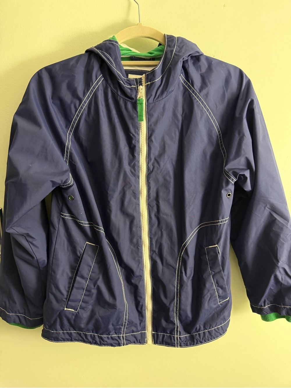 Mini Biden Navy kids' hooded windbreaker jacket 9-10